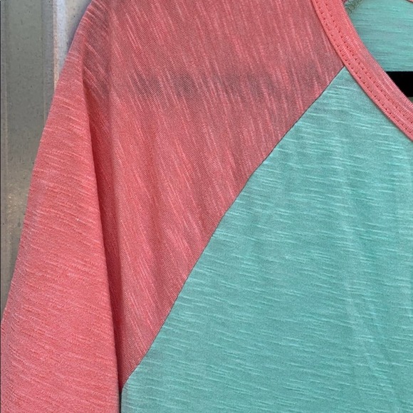 NWT Lularoe Mint and Peach Julia Dress Small - Picture 2 of 8